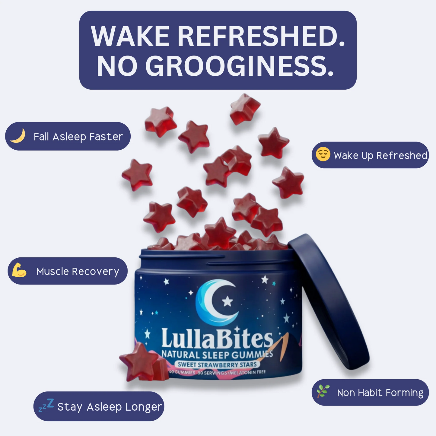 LullaBites® – Sueño Natural y Reparador (Sin Melatonina)