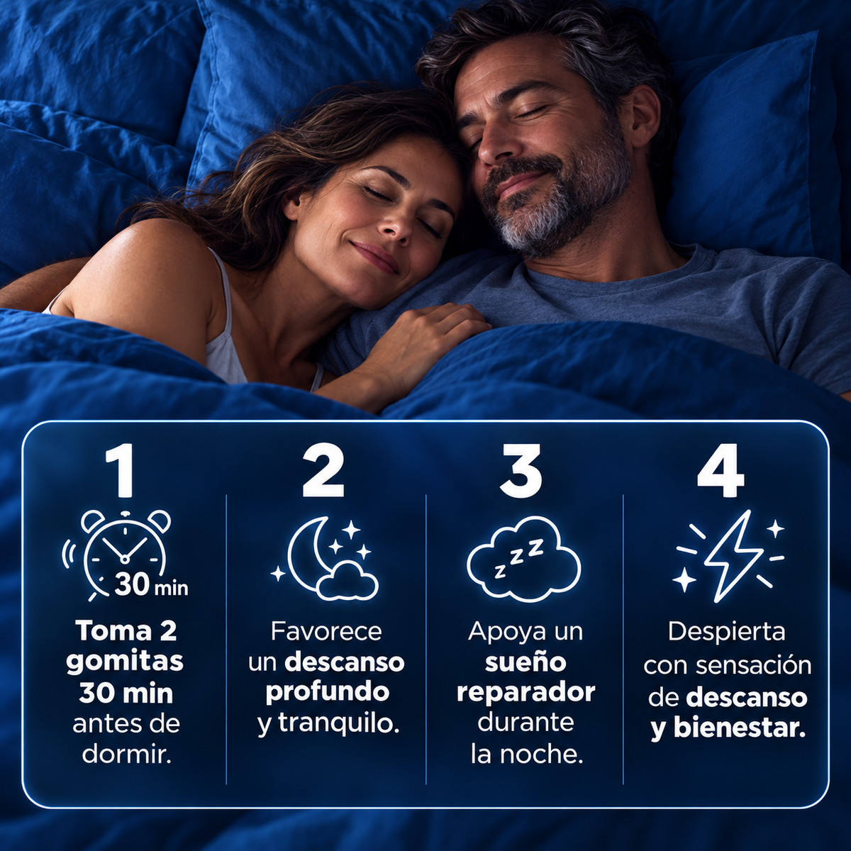 LullaBites®| Gomitas Naturales para Dormir (Sin Melatonina)