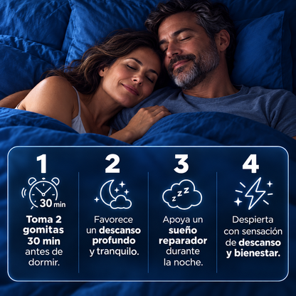 LullaBites®| Gomitas Naturales para Dormir (Sin Melatonina)