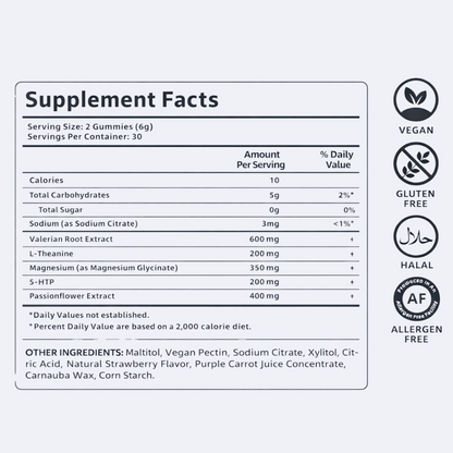 LullaBites® – Sueño Natural y Reparador (Sin Melatonina)