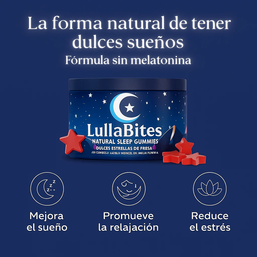 LullaBites® – Sueño Natural y Reparador (Sin Melatonina)