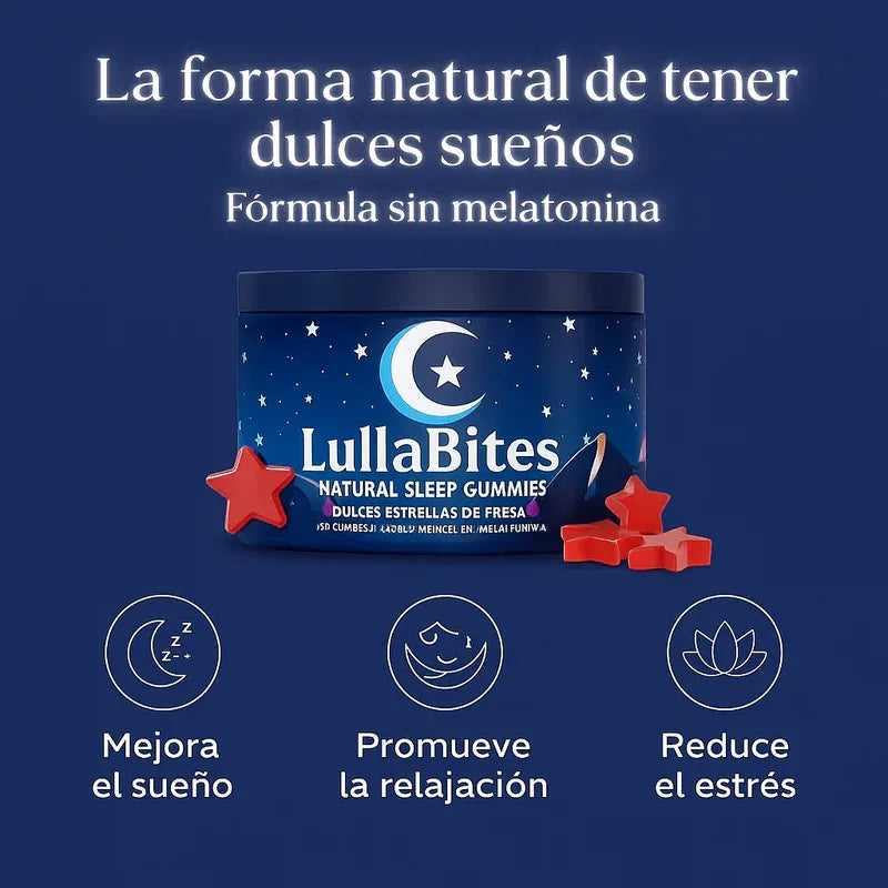 LullaBites® – Sueño Natural y Reparador (Sin Melatonina)