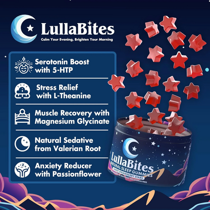 LullaBites® – Sueño Natural y Reparador (Sin Melatonina)