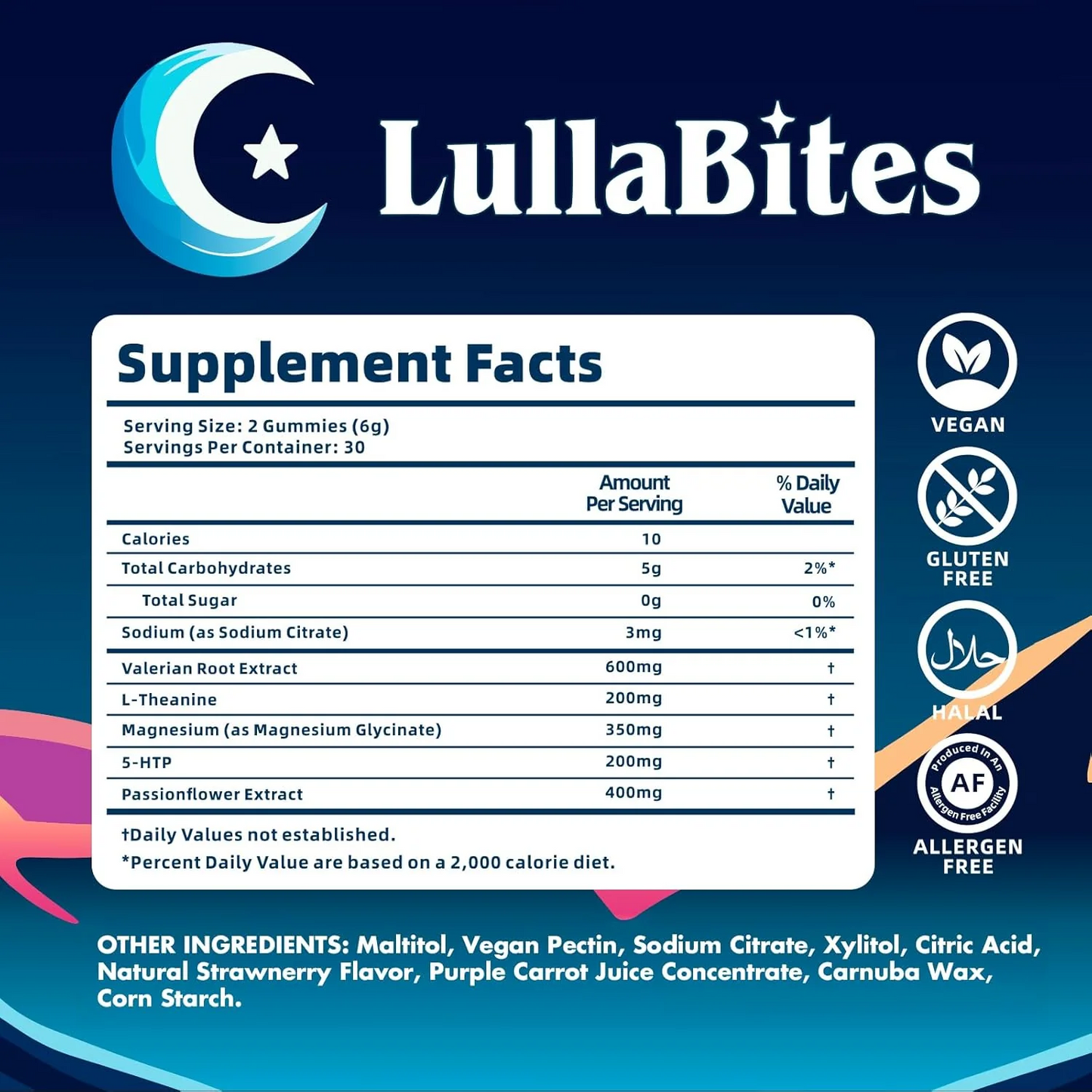 LullaBites® – Sueño Natural y Reparador (Sin Melatonina)