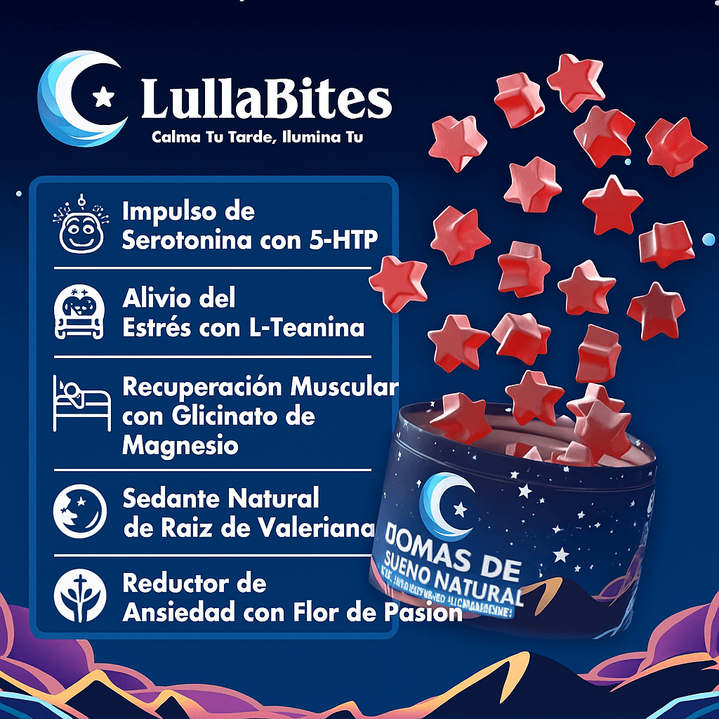 LullaBites® – Sueño Natural y Reparador (Sin Melatonina)