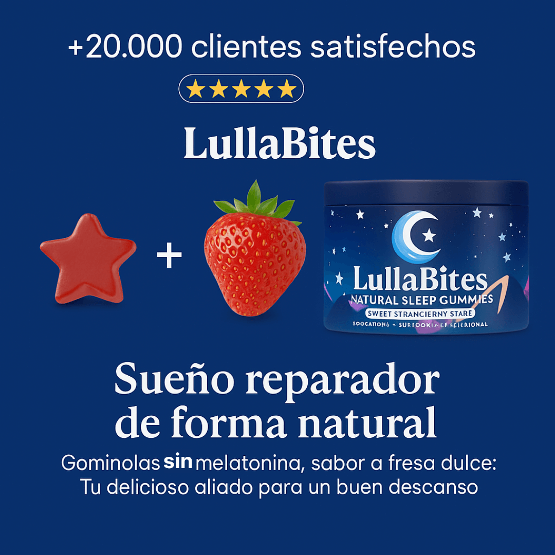 LullaBites® – Sueño Natural y Reparador (Sin Melatonina)