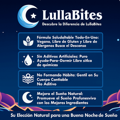 LullaBites® – Sueño Natural y Reparador (Sin Melatonina)
